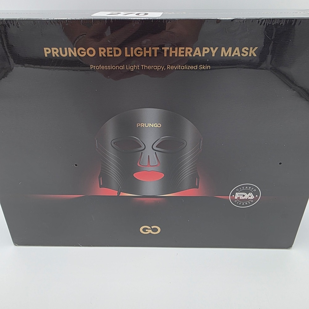 NIB-PRUNGO Red Light Therapy Mask professional, Flexible & Adjustable RB-008G